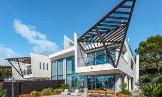 Modern semi-detached villa for sale with sublime sea views in a gated community in Sierra Blanca, Marbella’s Golden Mile 793045 