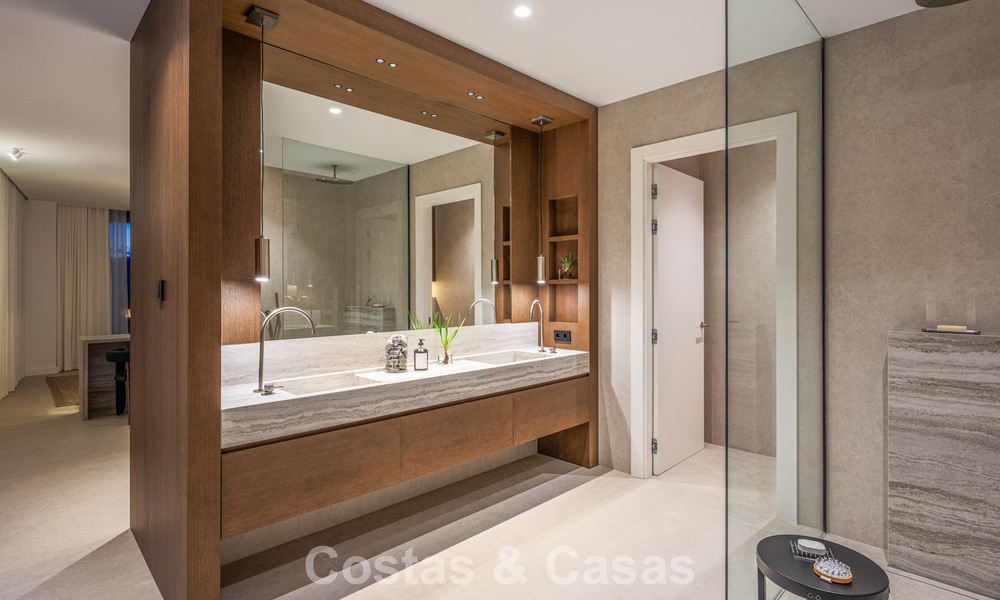 Modern semi-detached villa for sale with sublime sea views in a gated community in Sierra Blanca, Marbella’s Golden Mile 793055