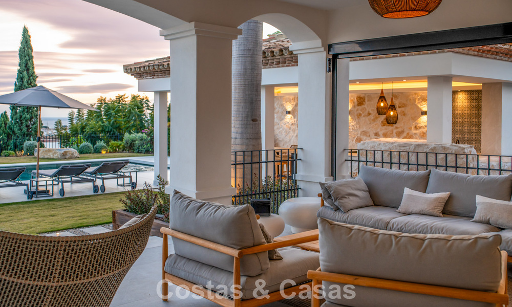 Move-in ready, contemporary Mediterranean villa with uninterrupted panoramic sea views for sale in Benahavís - Marbella 793399