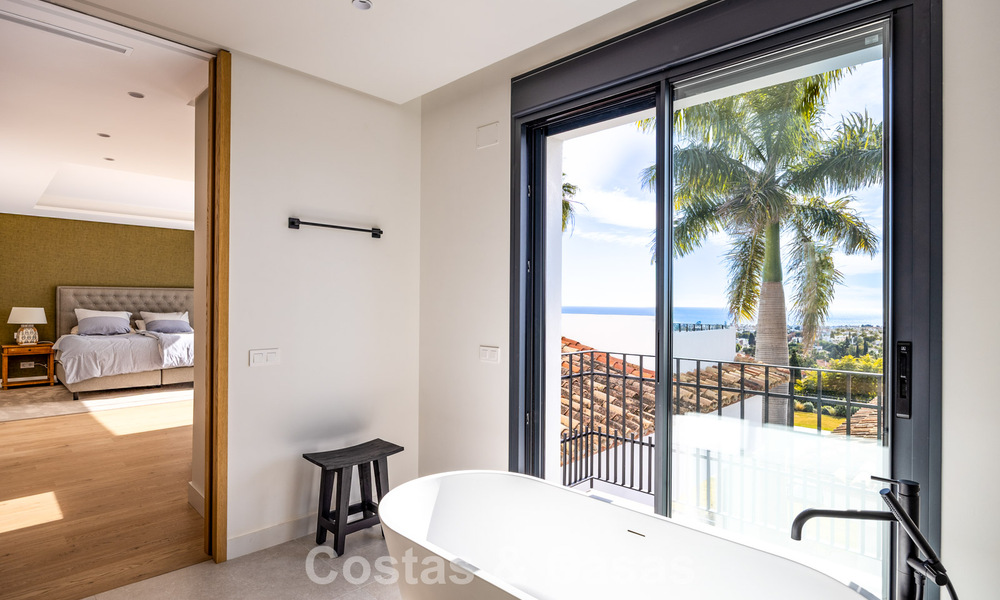 Move-in ready, contemporary Mediterranean villa with uninterrupted panoramic sea views for sale in Benahavís - Marbella 793414