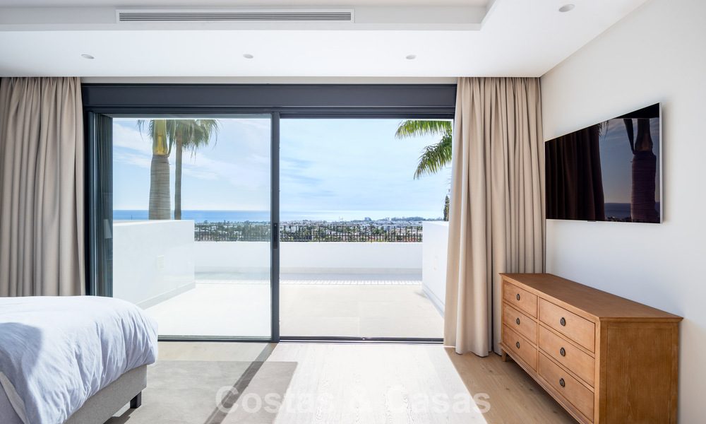 Move-in ready, contemporary Mediterranean villa with uninterrupted panoramic sea views for sale in Benahavís - Marbella 793419
