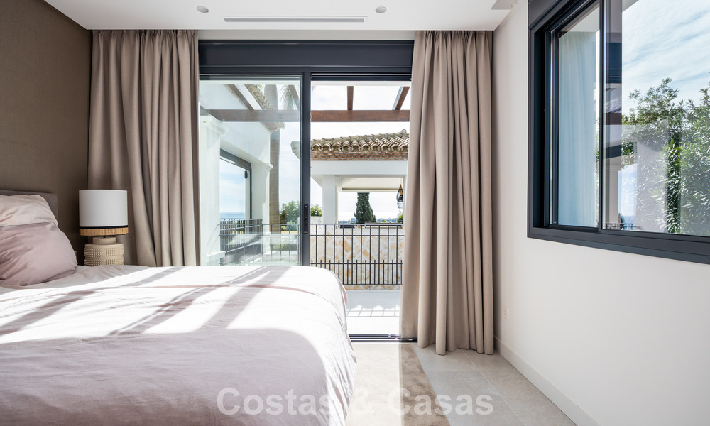 Move-in ready, contemporary Mediterranean villa with uninterrupted panoramic sea views for sale in Benahavís - Marbella 793430