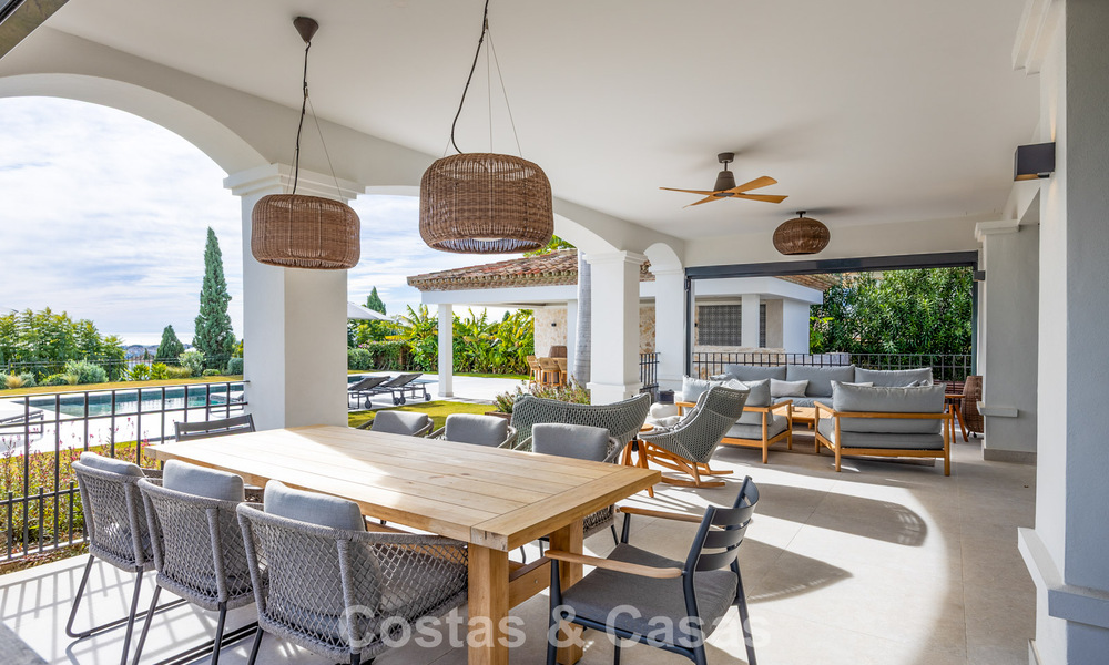 Move-in ready, contemporary Mediterranean villa with uninterrupted panoramic sea views for sale in Benahavís - Marbella 793442