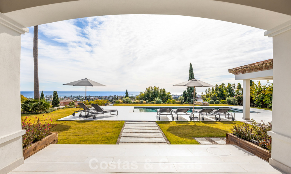 Move-in ready, contemporary Mediterranean villa with uninterrupted panoramic sea views for sale in Benahavís - Marbella 793444