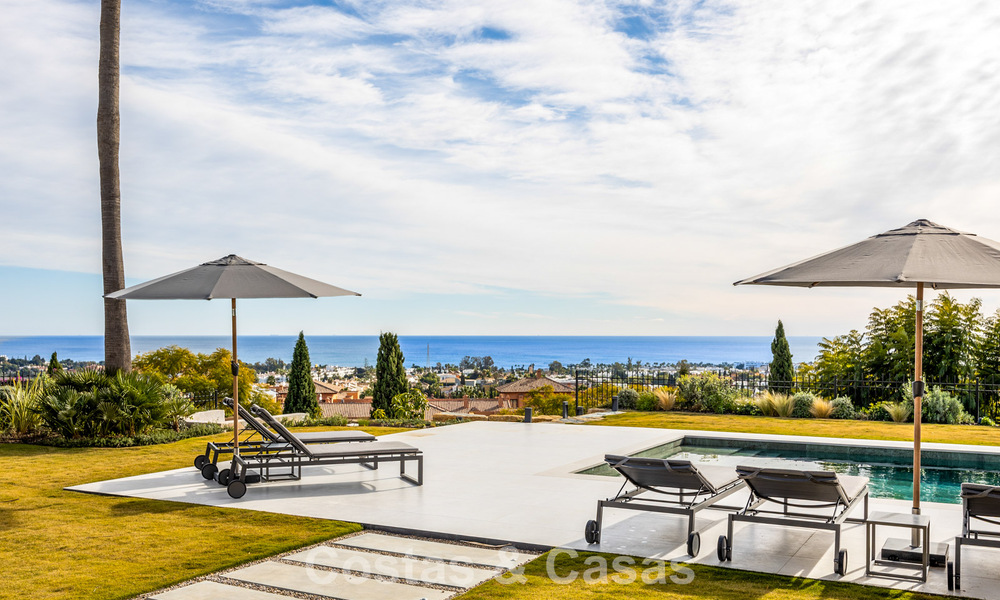 Move-in ready, contemporary Mediterranean villa with uninterrupted panoramic sea views for sale in Benahavís - Marbella 793445