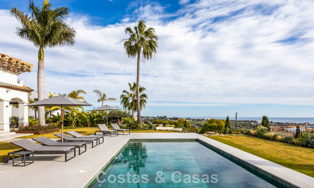 Move-in ready, contemporary Mediterranean villa with uninterrupted panoramic sea views for sale in Benahavís - Marbella 793446