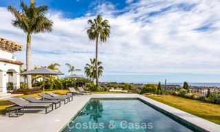 Move-in ready, contemporary Mediterranean villa with uninterrupted panoramic sea views for sale in Benahavís - Marbella 793446 