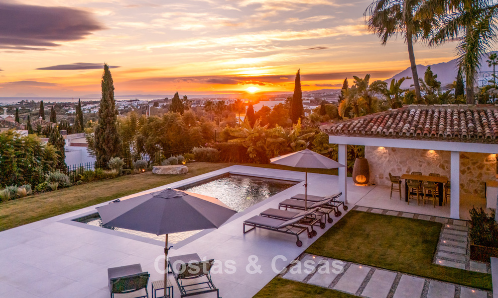 Move-in ready, contemporary Mediterranean villa with uninterrupted panoramic sea views for sale in Benahavís - Marbella 793453