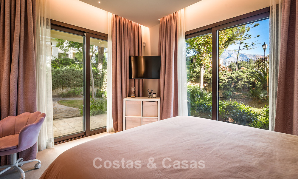 Exclusive, large garden apartment with private pool for sale in Aloha, Nueva Andalucía, Marbella 793463