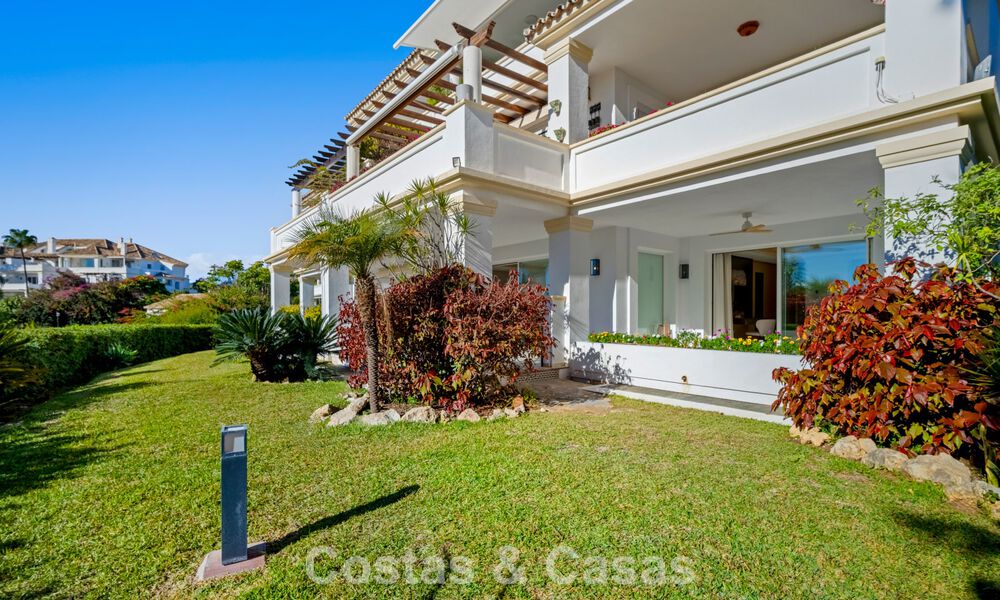 Move-in ready, contemporary 4-bedroom garden apartment for sale on Marbella’s Golden Mile 793577