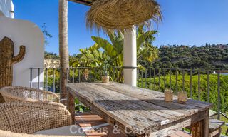 Townhouse with panoramic views and spacious garden for sale in a sought-after gated golf urbanisation in Benahavís - Marbella 793688 