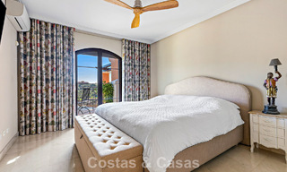 Townhouse with panoramic views and spacious garden for sale in a sought-after gated golf urbanisation in Benahavís - Marbella 793703 