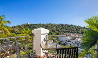Townhouse with panoramic views and spacious garden for sale in a sought-after gated golf urbanisation in Benahavís - Marbella 793704 