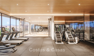 Launch! Modern semi-detached villas with sea views for sale in an exclusive resort-style development in Elviria, East Marbella 793153 