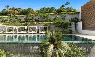 Launch! Modern semi-detached villas with sea views for sale in an exclusive resort-style development in Elviria, East Marbella 793155 