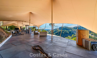 Modern architectural villa with sea views and a profesional gym for sale in El Madroñal, Benahavís - Marbella 793726 