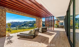 Modern architectural villa with sea views and a profesional gym for sale in El Madroñal, Benahavís - Marbella 793729 