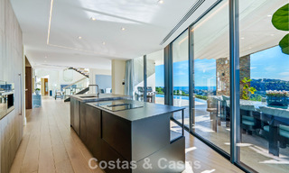 Modern architectural villa with sea views and a profesional gym for sale in El Madroñal, Benahavís - Marbella 793733 