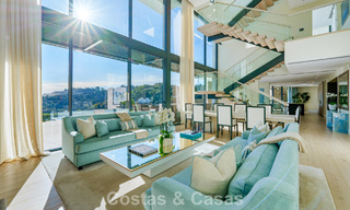 Modern architectural villa with sea views and a profesional gym for sale in El Madroñal, Benahavís - Marbella 793740 