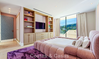 Modern architectural villa with sea views and a profesional gym for sale in El Madroñal, Benahavís - Marbella 793748 