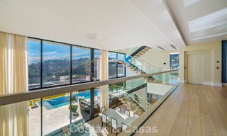 Modern architectural villa with sea views and a profesional gym for sale in El Madroñal, Benahavís - Marbella 793752 