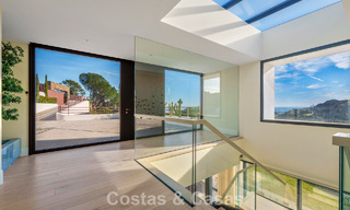 Modern architectural villa with sea views and a profesional gym for sale in El Madroñal, Benahavís - Marbella 793760 