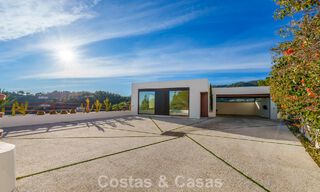 Modern architectural villa with sea views and a profesional gym for sale in El Madroñal, Benahavís - Marbella 793764 