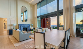 Modern architectural villa with sea views and a profesional gym for sale in El Madroñal, Benahavís - Marbella 793766 