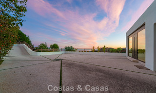 Modern architectural villa with sea views and a profesional gym for sale in El Madroñal, Benahavís - Marbella 793767 