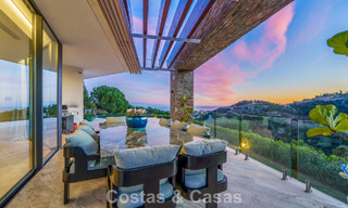 Modern architectural villa with sea views and a profesional gym for sale in El Madroñal, Benahavís - Marbella 793768 