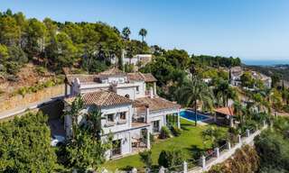 Elegant andalusian villa with panoramic sea views for sale in El Madroñal, Benahavís - Marbella 793862 