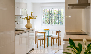 Stylish apartment with private garden for sale in a gated community in Sierra Blanca, Marbella 793878 