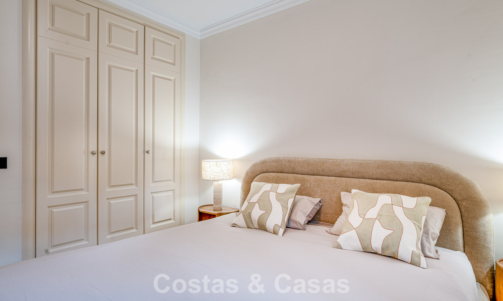 Stylish apartment with private garden for sale in a gated community in Sierra Blanca, Marbella 793882