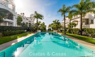 Stylish apartment with private garden for sale in a gated community in Sierra Blanca, Marbella 793902 