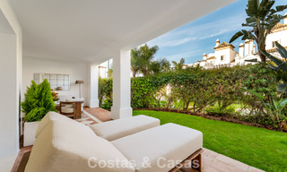 Stylish apartment with private garden for sale in a gated community in Sierra Blanca, Marbella 793908 