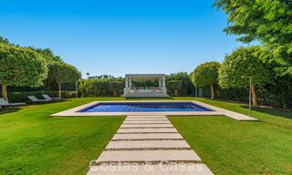 Luxury villa with contemporary architecture for sale in a gated private community of Nueva Andalucía, Marbella 793979 