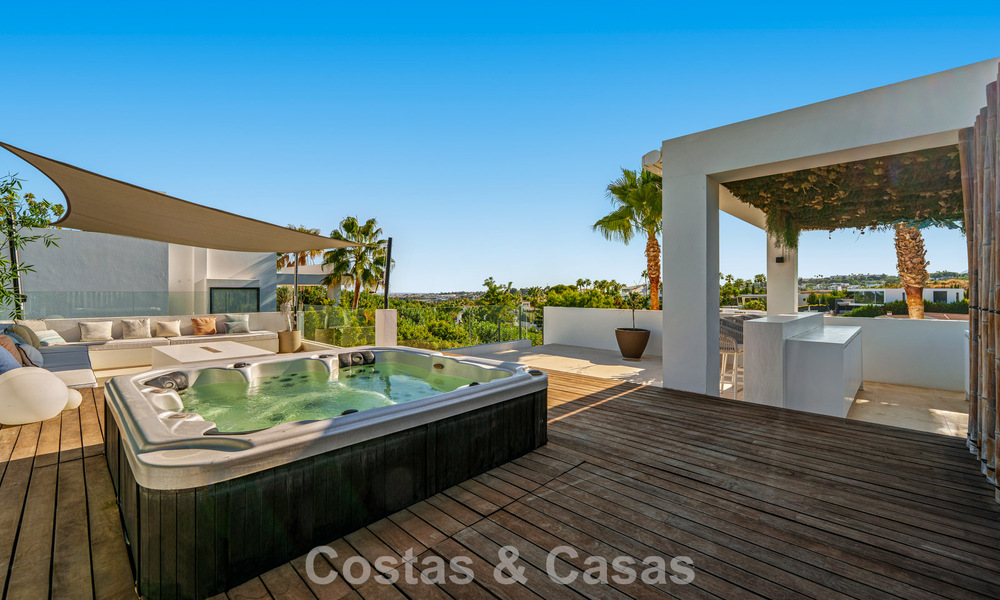 Luxury villa with contemporary architecture for sale in a gated private community of Nueva Andalucía, Marbella 794006