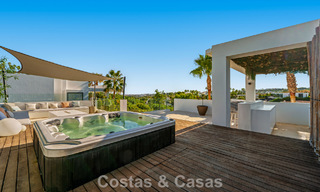 Luxury villa with contemporary architecture for sale in a gated private community of Nueva Andalucía, Marbella 794006 