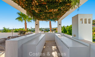 Luxury villa with contemporary architecture for sale in a gated private community of Nueva Andalucía, Marbella 794007 