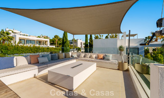 Luxury villa with contemporary architecture for sale in a gated private community of Nueva Andalucía, Marbella 794009 