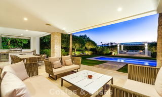 Luxury villa with contemporary architecture for sale in a gated private community of Nueva Andalucía, Marbella 794017 