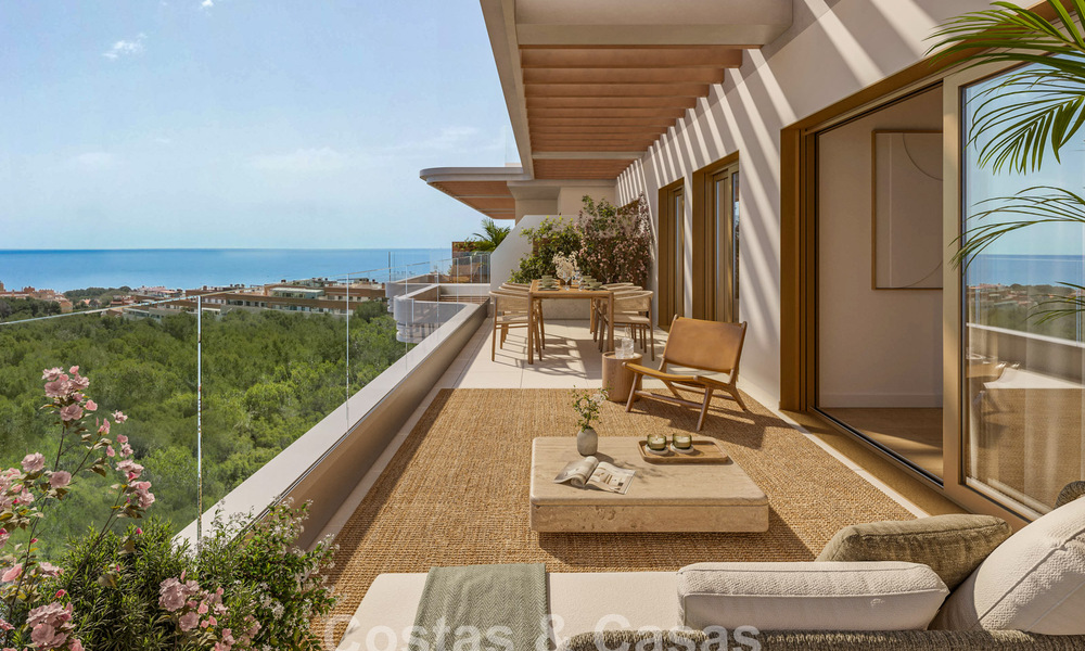 Modern new-build apartments with spacious terraces and sea views for sale in Torremolinos, Malaga, Costa del Sol 793808