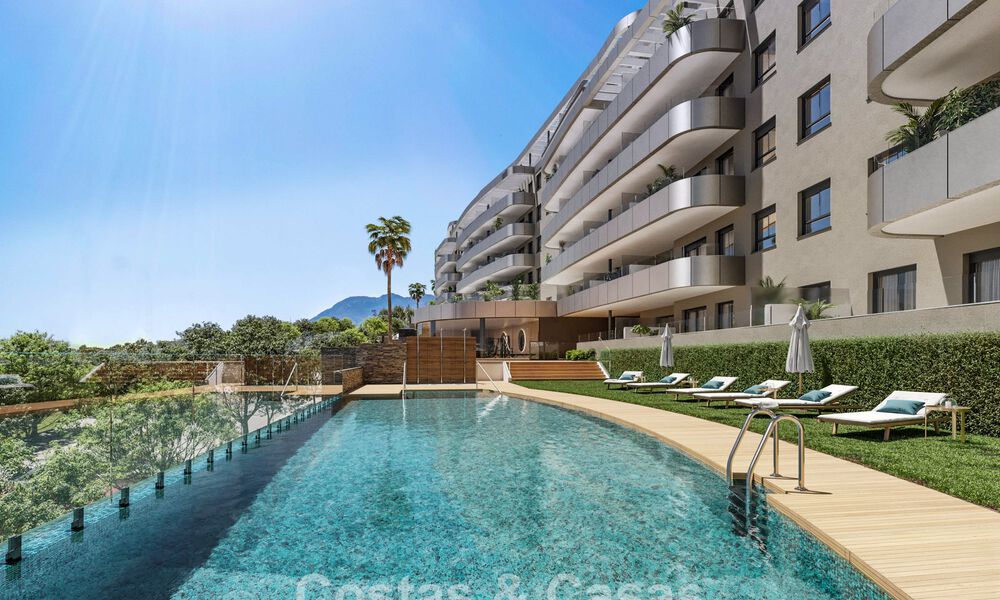 Contemporary new-build apartments with sea views for sale in Torremolinos, Malaga, Costa del Sol 793815