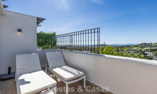 Renovated 3-bedroom duplex penthouse in exclusive gated community with sea & golf views in Marbella - Benahavis 793290 