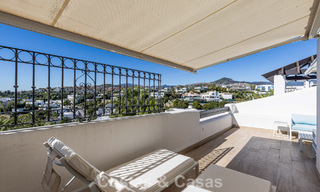 Renovated 3-bedroom duplex penthouse in exclusive gated community with sea & golf views in Marbella - Benahavis 793295 