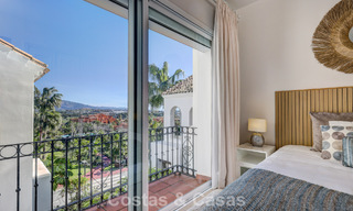 Renovated 3-bedroom duplex penthouse in exclusive gated community with sea & golf views in Marbella - Benahavis 793316 