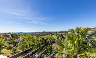 Renovated 3-bedroom duplex penthouse in exclusive gated community with sea & golf views in Marbella - Benahavis 793340 