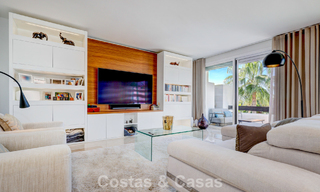 Renovated 3-bedroom duplex penthouse in exclusive gated community with sea & golf views in Marbella - Benahavis 793776 