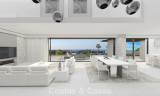 Modern luxury villa with panoramic sea views for sale on the New Golden Mile, between Marbella and Estepona 794035 