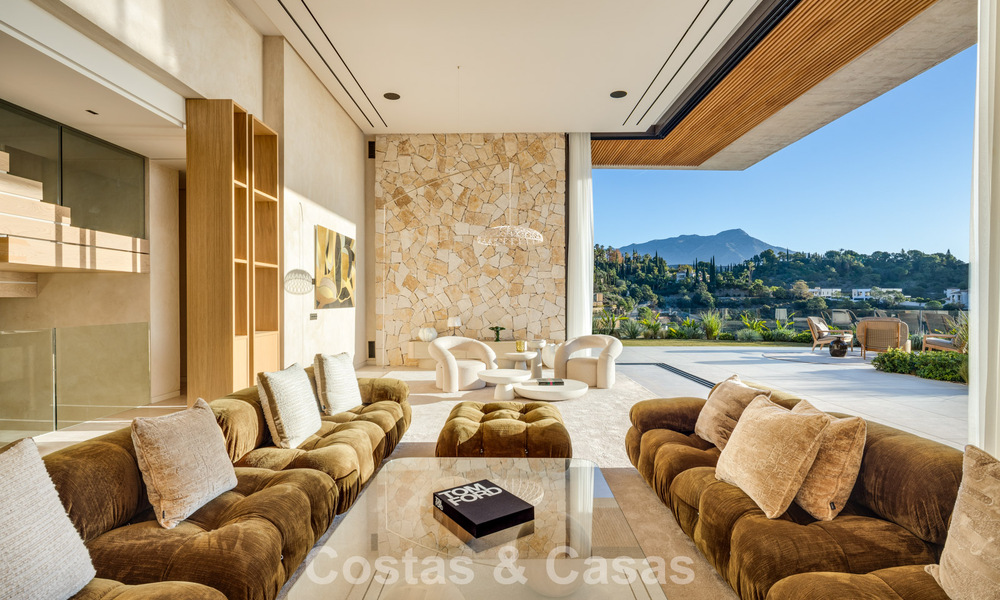 Brand-new, high-end luxury villa with panoramic views for sale in the gated community of El Madroñal, Benahavis - Marbella 794206